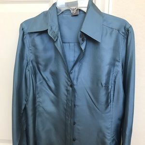 Silk Button Down Shirt